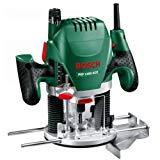 Meilleures défonceuses électriques Défonceuse Bosch - POF 1400 ACE (Livrée avec set d'accessoires, régulation électronique constante, réglage de la profondeur de fraisage et éclairage)