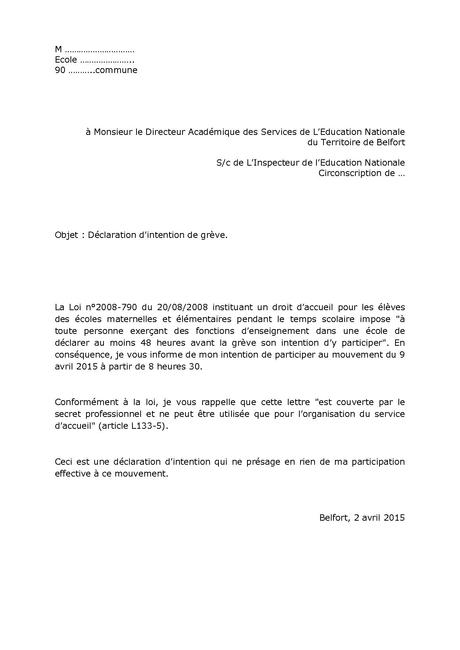 DÉCLARATION D'INTENTION DE GRÈVE | SNUipp-FSU 90 ...