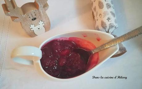 Sauce aux cranberries pour Thanksgiving et vos fêtes de fin d'année