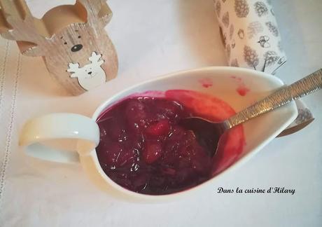 Sauce aux cranberries pour Thanksgiving et vos fêtes de fin d'année