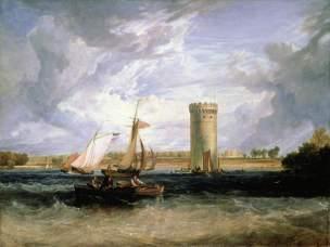 Turner, Joseph Mallord William, 1775-1851; Tabley, Cheshire, the Seat of Sir J. F. Leicester, Bt: Windy Day