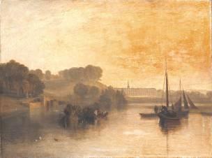 Petworth, Sussex, the Seat of the Earl of Egremont: Dewy Morning exhibited 1810 by Joseph Mallord William Turner 1775-1851