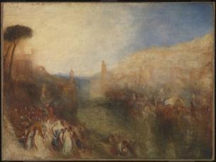 The Departure of the Fleet exhibited 1850 by Joseph Mallord William Turner 1775-1851