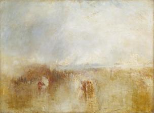 The Arrival of Louis-Philippe at the Royal Clarence Yard, Gosport, 8 October 1844 c.1844-5 by Joseph Mallord William Turner 1775-1851