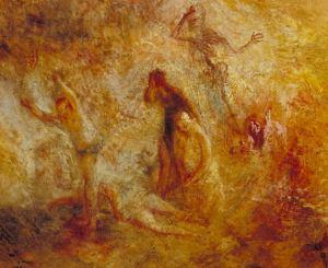 Turner 1846 The Angel standing in the Sun Tate Gallery detail gauche