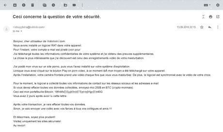 On vous fait chanter parce qu'on vous a surpris en train de ...