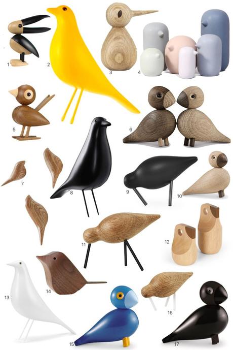 où trouver oiseaux en bois pas cher statuette statue décoration - blog déco - clem around the corner