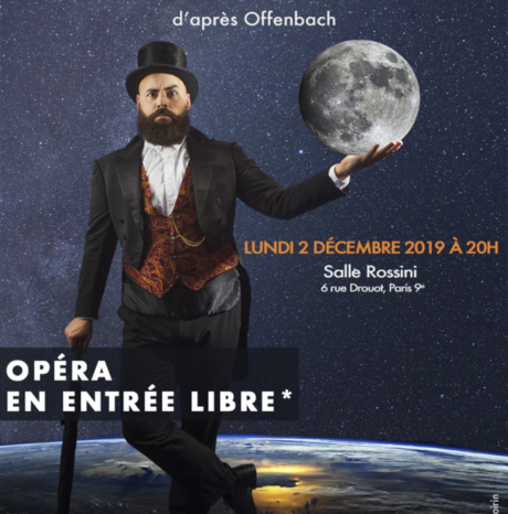 #CULTURE @Operacting - Dernières places gratuites pour découvrir une opérette d'Offenbach à Paris le 2 déc ! !