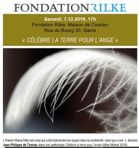 « Célèbre la terre pour l’Ange »  Samedi 7 Décembre 2019  » Fondation R.M. RILKE3