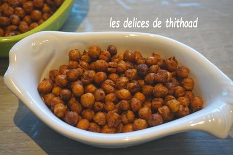 pois chiches grillés pour l'apéritif