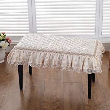 Tabouret piano rouge