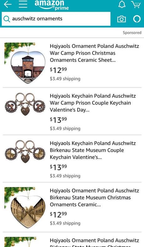 @amazon vend des décorations de Noël à l'image d' #Auschwitz #antisémitisme