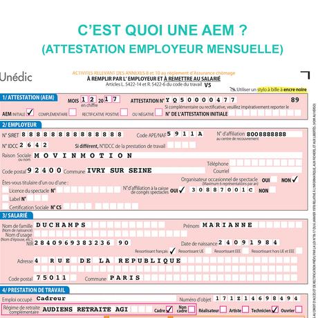 attestation heures travaillées C'est quoi une AEM (Attestation Employeur Mensuelle ...
