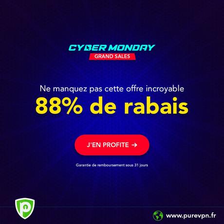 Cyber Monday 2019 : PureVPN casse les prix !