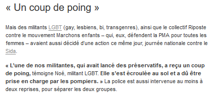 le drôle de service d'ordre de #LMPT : à #Nantes, des nazis agressent une militante #LGBTQ