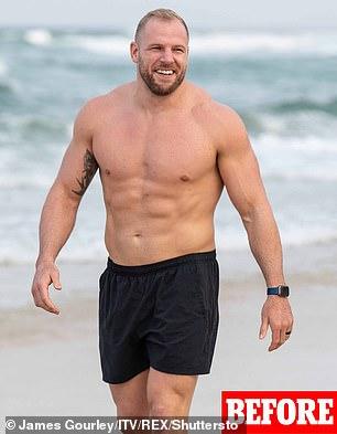 James Haskell d'une célébrité montre sa perte de poids dans la jungle