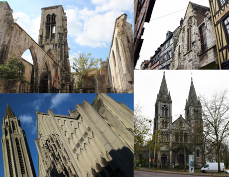 Up; Saint-Pierre-du-Châtel (à gauche) et Sainte-Croix-des-Pelletiers; en bas: Saint-Nicaise (à gauche) et Saint-Paul. 