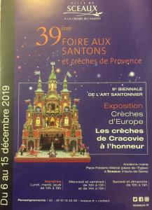39ème   Foire aux santons et crèches de Provence et les crèches de Cracovie 6/15  Décembre 2019 à Sceaux