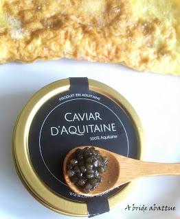 Esturgeon en deux façons avec caviar