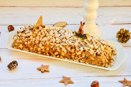 Bûche praliné noisette