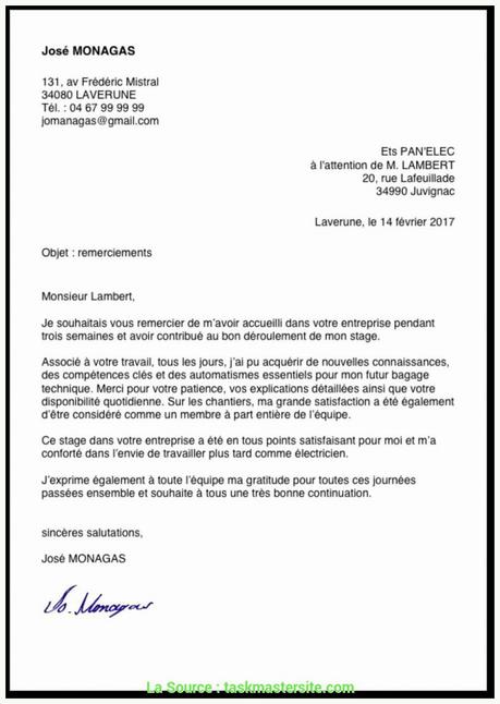 lettre de motivation emt Bien Lettre De Motivation Stage Electricien D'Equipement 59 ...
