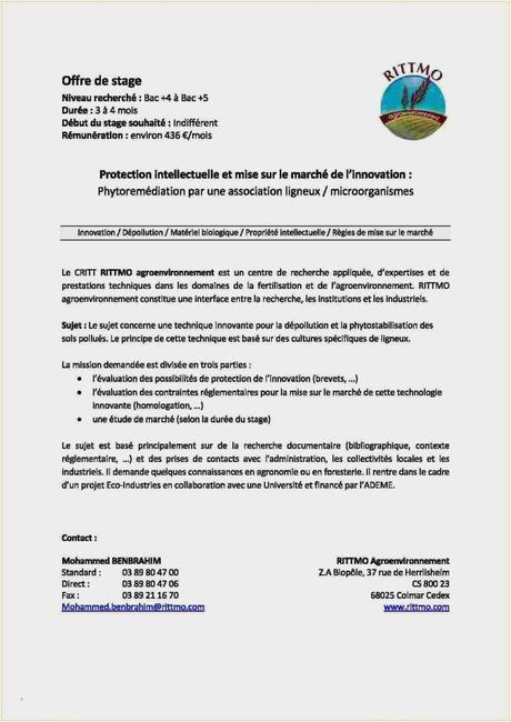 Exemple Lettre De Mission