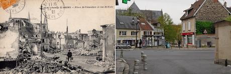 Place Saint-Thimothée vue de la rue Saint-Sixte en 1922