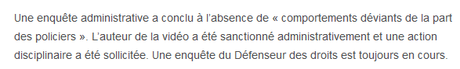 les #violencespolicieres n'existent pas