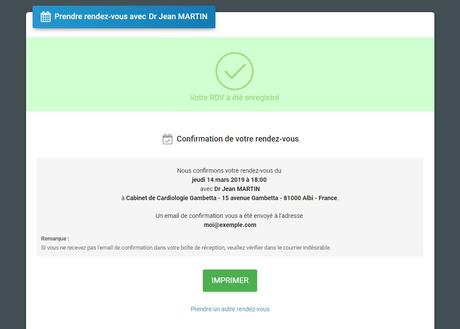 mail de confirmation de rendez vous - Modele et exemple de ...