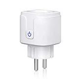 Une prise intelligente pour gérer au mieux vos appareils électriques Prise Connectée Wifi 16A-3680W, ANOOPSYCHE Prise Intelligente Compatible avec Amazon Alexa Google Home IFTTT, Aucun Hub Requis Prise Interrupteur programmable Télécommande App Lot de 1