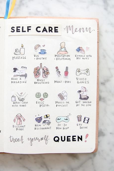 comment faire un bullet journal bujo bullet journal self care tracker list page idée collection - blog déco - clem around the corneret journal self care tracker list page idée collection