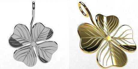 Les differents types de bijoux porte bonheur pendentif porte bonheur trefle a 4 feuilles en or