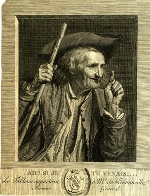 Danloux Ah Si je te tenois 1784. gravure de Beljambe