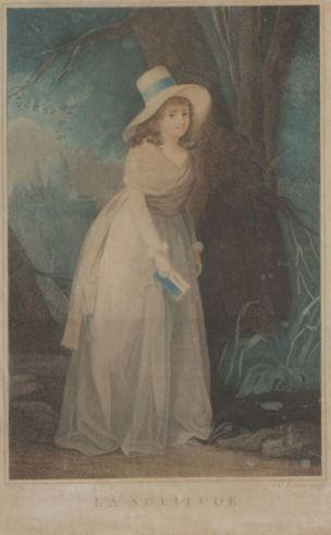 Boilly 1789-93 La solitude gravure de Tresca