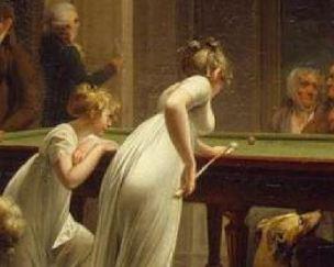 Boilly 1808 Le jeu de billard Ermitage femme