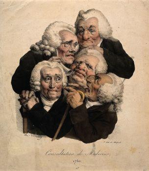 Boilly 1823 Consultation des medecins 1760 Les grimaces