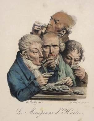 Boilly 1825 Les mangeurs d'huitres Les grimaces