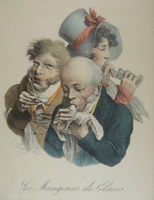 Boilly 1825 Les mangeurs de glace Les grimaces