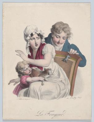 Boilly 1825 La Frayeur Les grimaces
