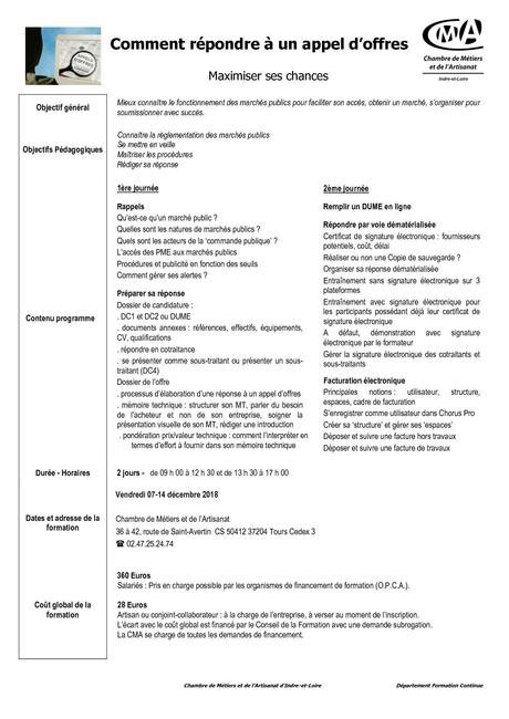 Calaméo - Formation Repondre A Un Appel D Offres
