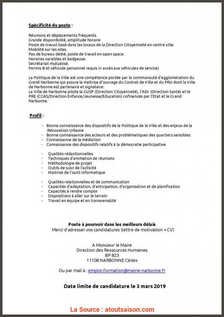 Complexe Repostuler Pour Un Emploi Saisonnier Lettre De ...