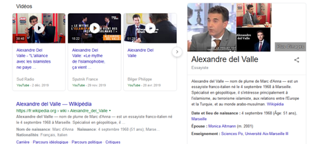 Alexandre Del Valle invité comme expert par le Sénat ? De qui se moque-t-on ? #fachosphère