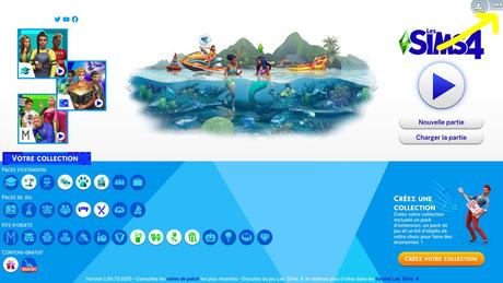 Activer menu Sims 4