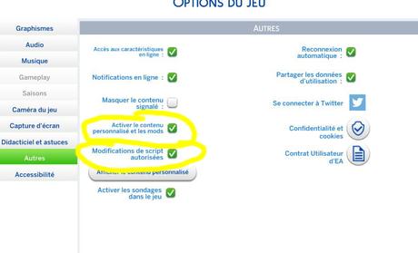 Activer autorisation mods sur Sims 4