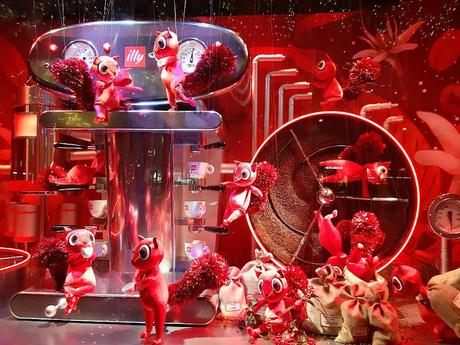 Vitrines de noel Printemps haussmann paris