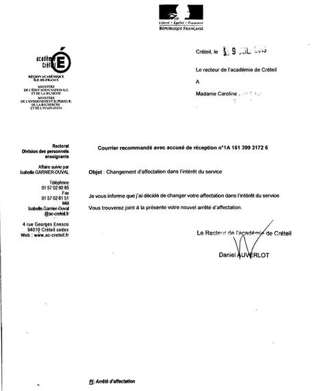 lettre rectorat lettre rectorat
