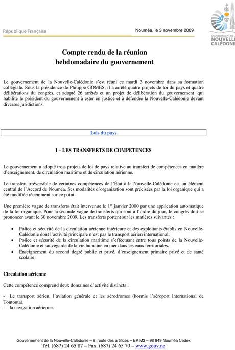 compte rendu hebdomadaire Compte rendu de la réunion hebdomadaire du gouvernement ...