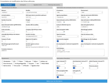 1 – Fiches véhicules – EasyLoc' : gestion de flotte ...