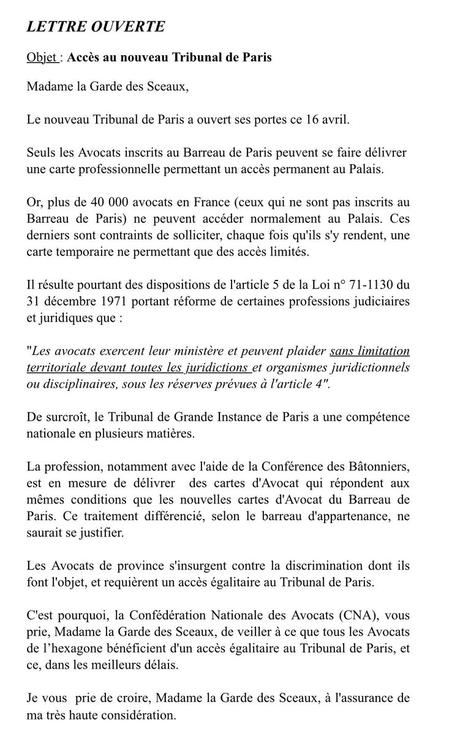 lettre à une avocate lettre à une avocate