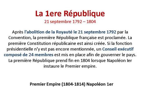 La France - et ses présidents